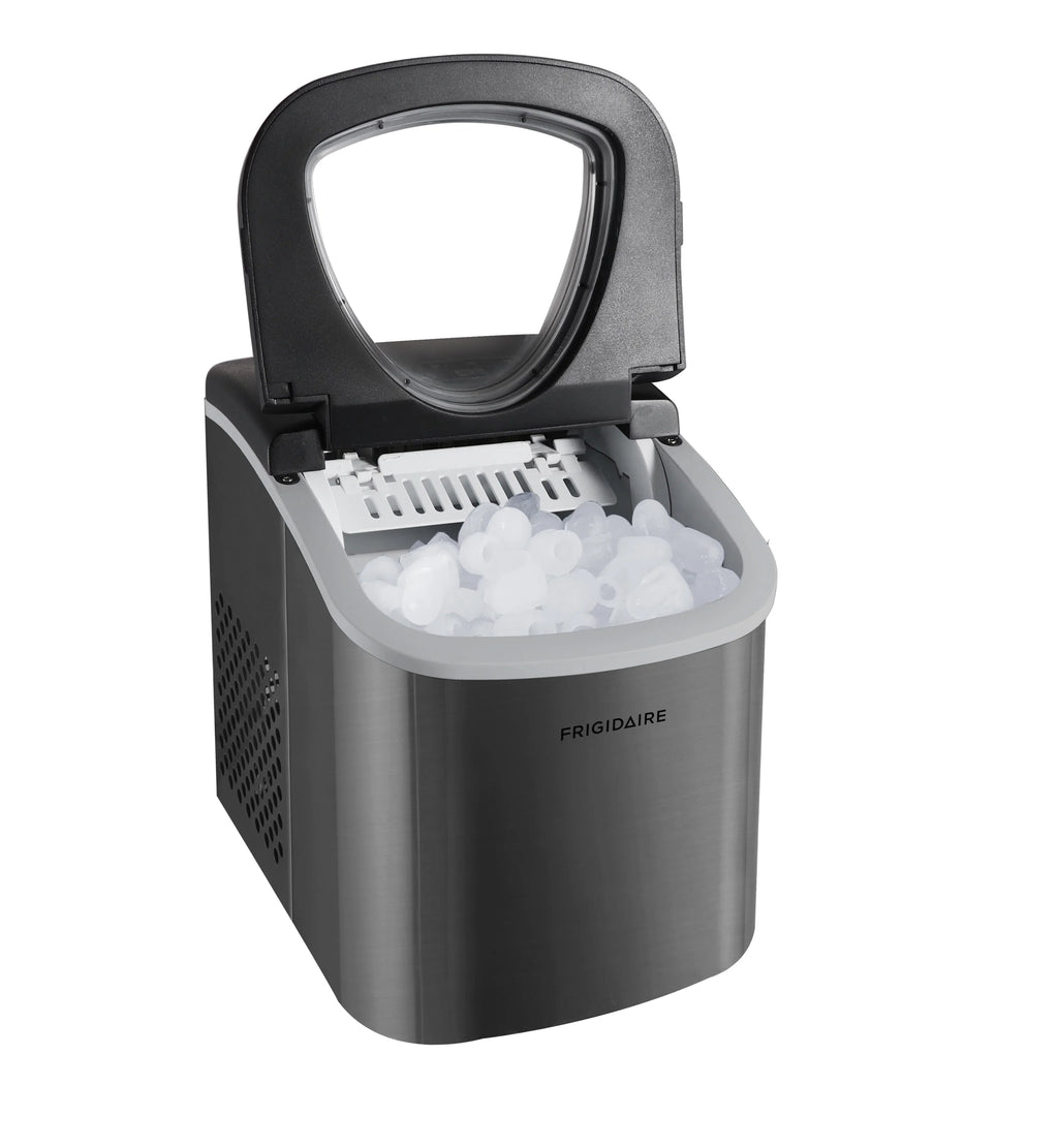 Frigidaire, 26 lbs. Ice Maker, Bullet-Shaped Ice, Stainless Steel, EFIC130