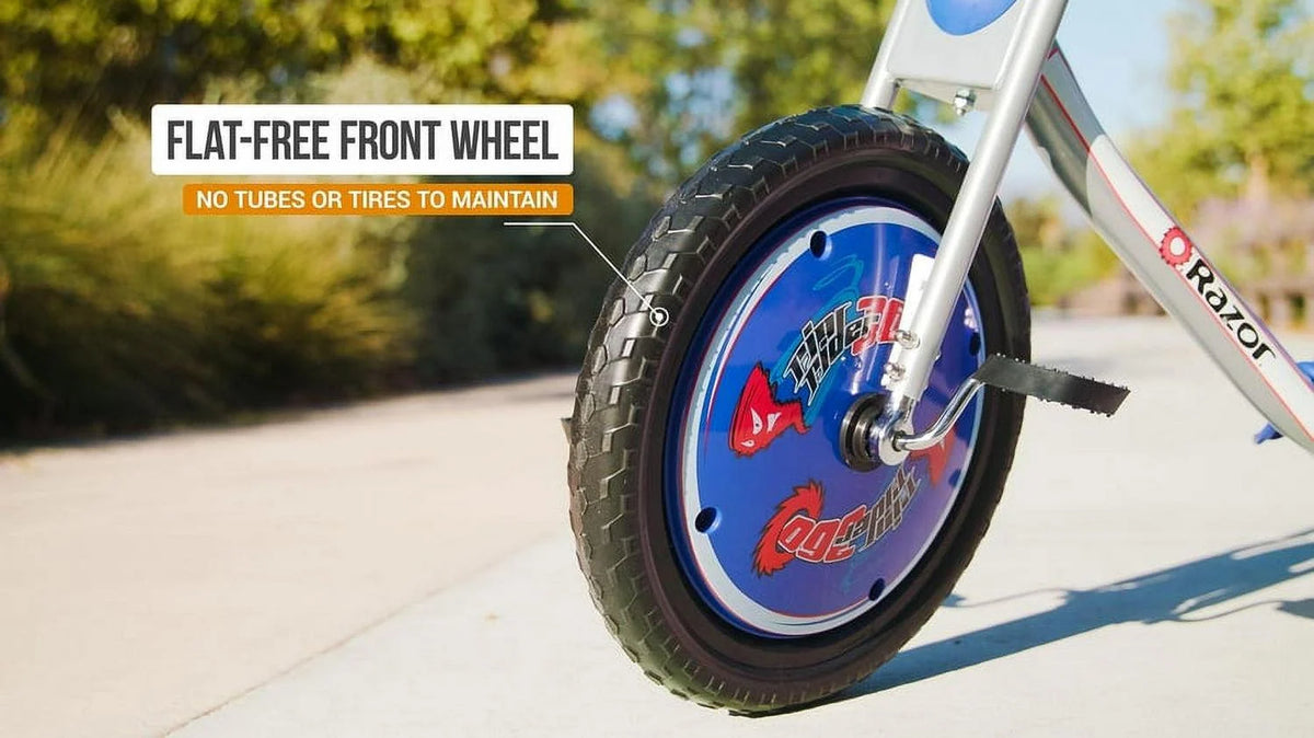 Razor RipRider 360 Drift Trike - Blue. 16″ Front Wheel. 3-Wheeled Ride-on. Tricycle for Child 5+