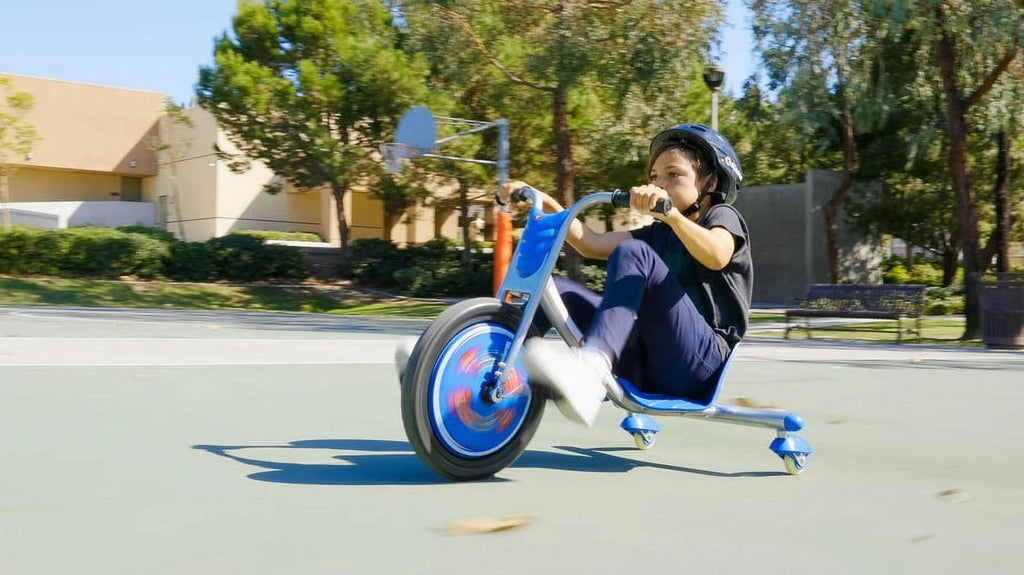 Razor RipRider 360 Drift Trike - Blue. 16″ Front Wheel. 3-Wheeled Ride-on. Tricycle for Child 5+