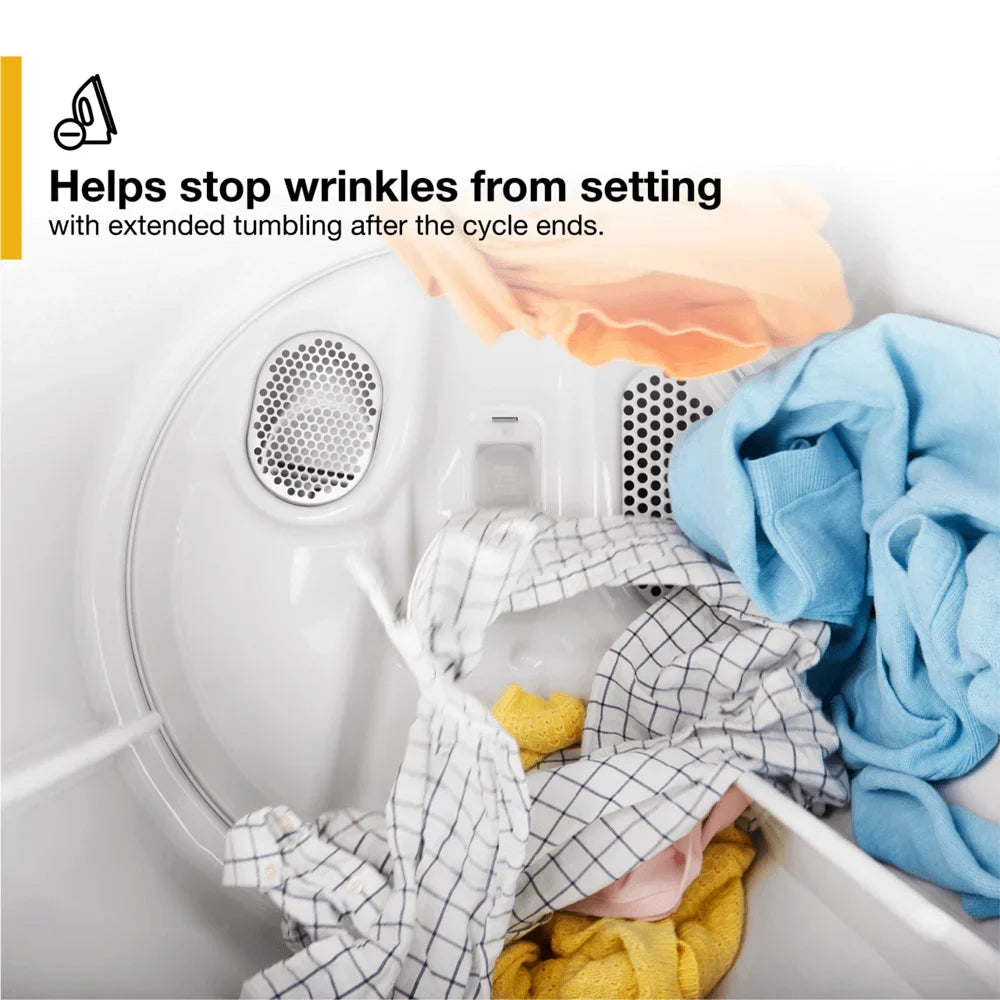 Whirlpool. WED5050LW 7.0 Cu. ft. Top Load Electric Moisture Sensing Dryer with Steam