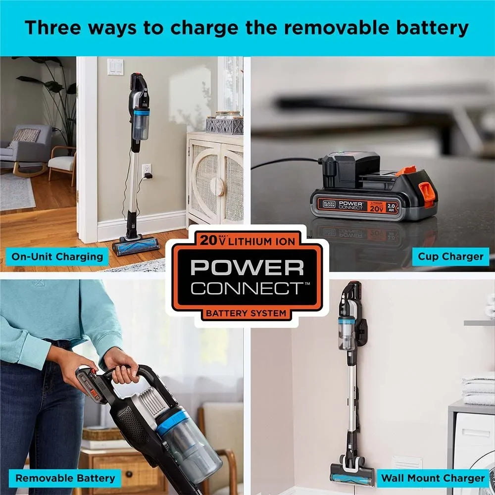 BLACK+DECKER POWERSERIES Extreme MAX 20V MAX* Cordless Stick Vacuum, BHFEB520D1