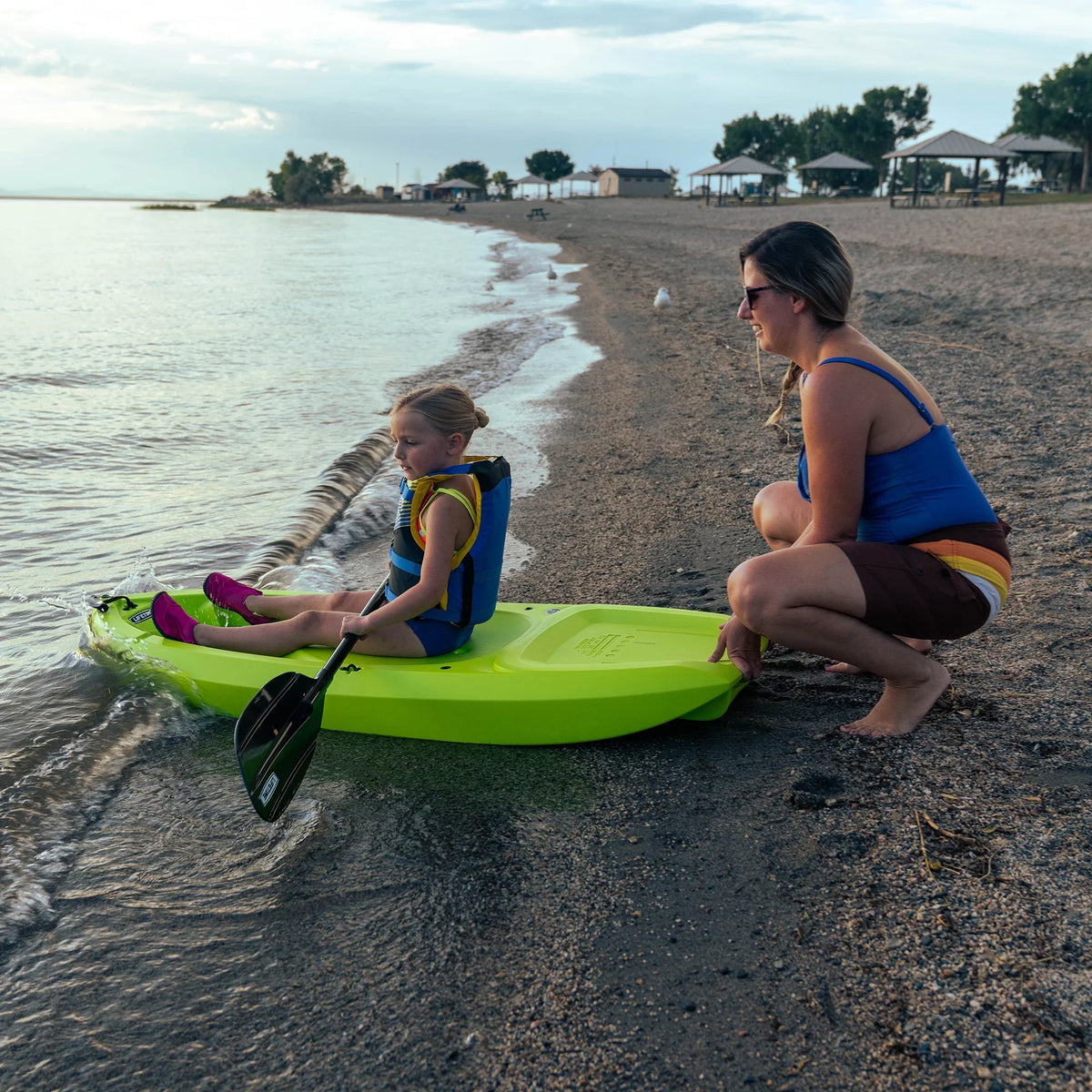 Lifetime Relay 65 in. Sit-on-Top 100 lb. Weight Capacity Youth Kayak, Chartreuse (91323)