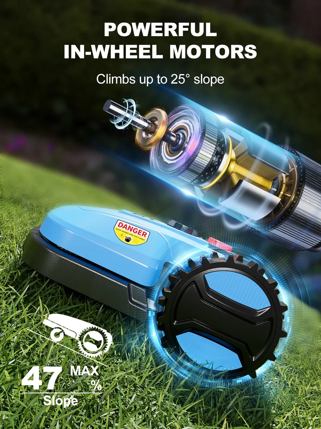 ACFARM 20V 4.0Ah Robotic Lawn Mower 1/4 Acre (Battery & Charger Included)
