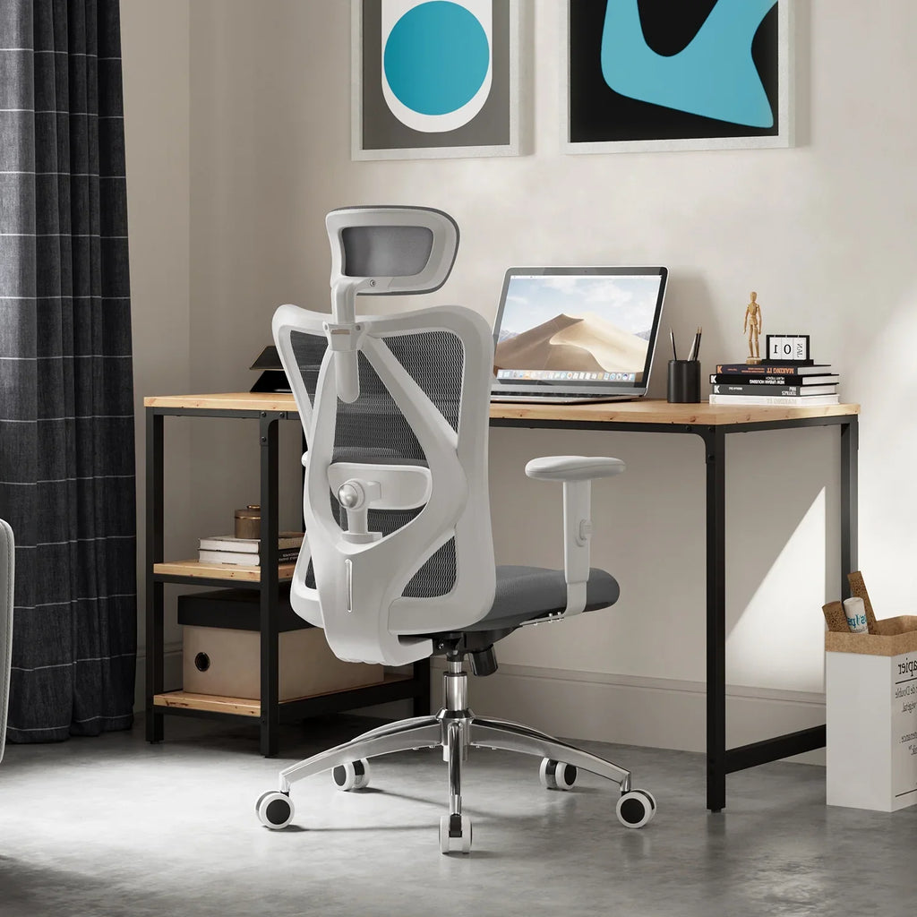 SIHOO M18 Mesh Ergonomic Office Chair with Adjustable Lumbar Support, High Back, Black