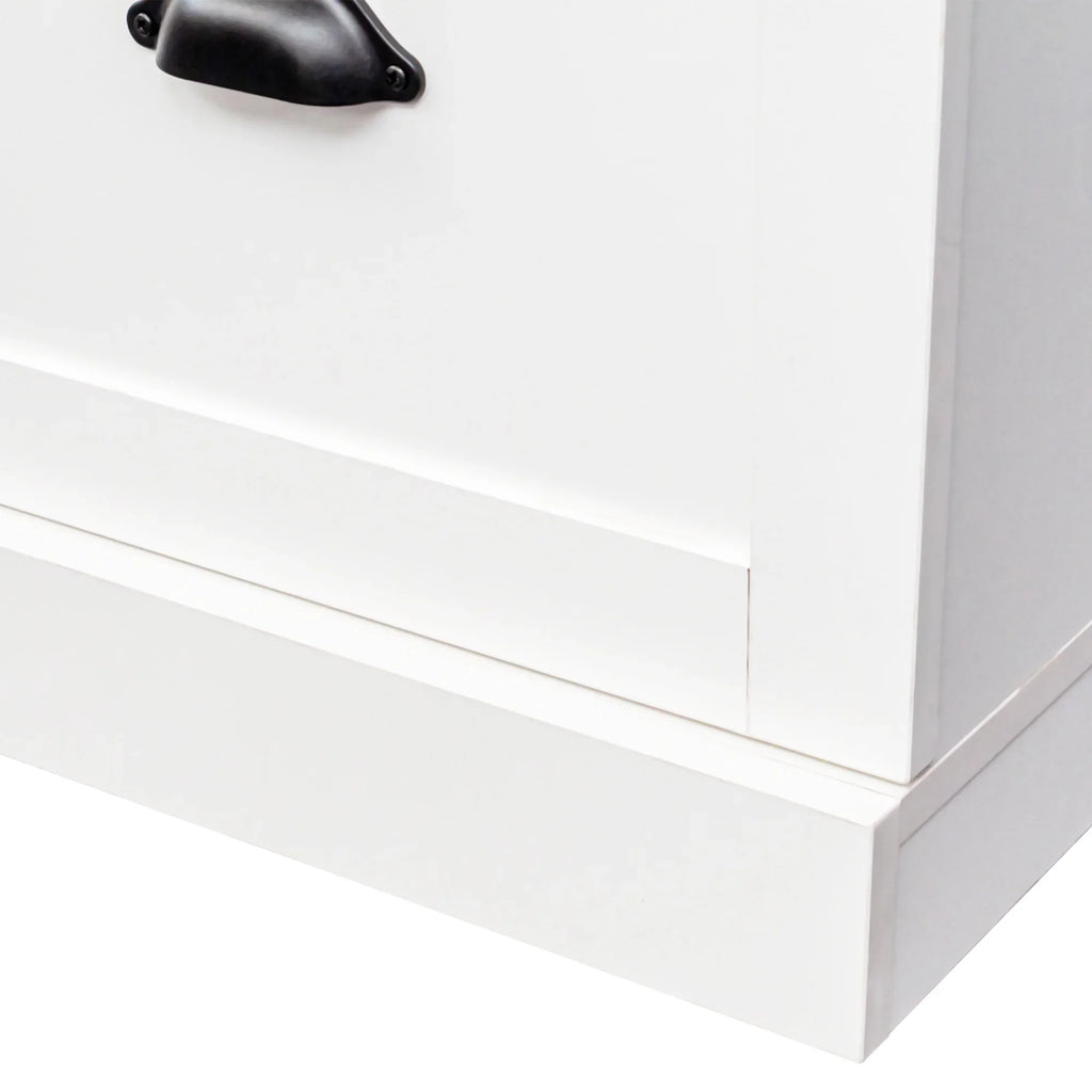 Harper & Bright Designs Farmhouse Hall Tree with Bench and Shoe Storage, Mudroom Bench with Coat Rack and Adjustable Shelves for Hallway, Living Room, White