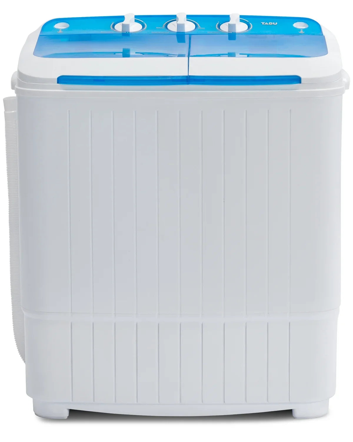 TABU 16.5lbs Portable Washing Machine,Electric Twin Tub Wash&Spin Combo,Semi-Automatic Washer,Gray