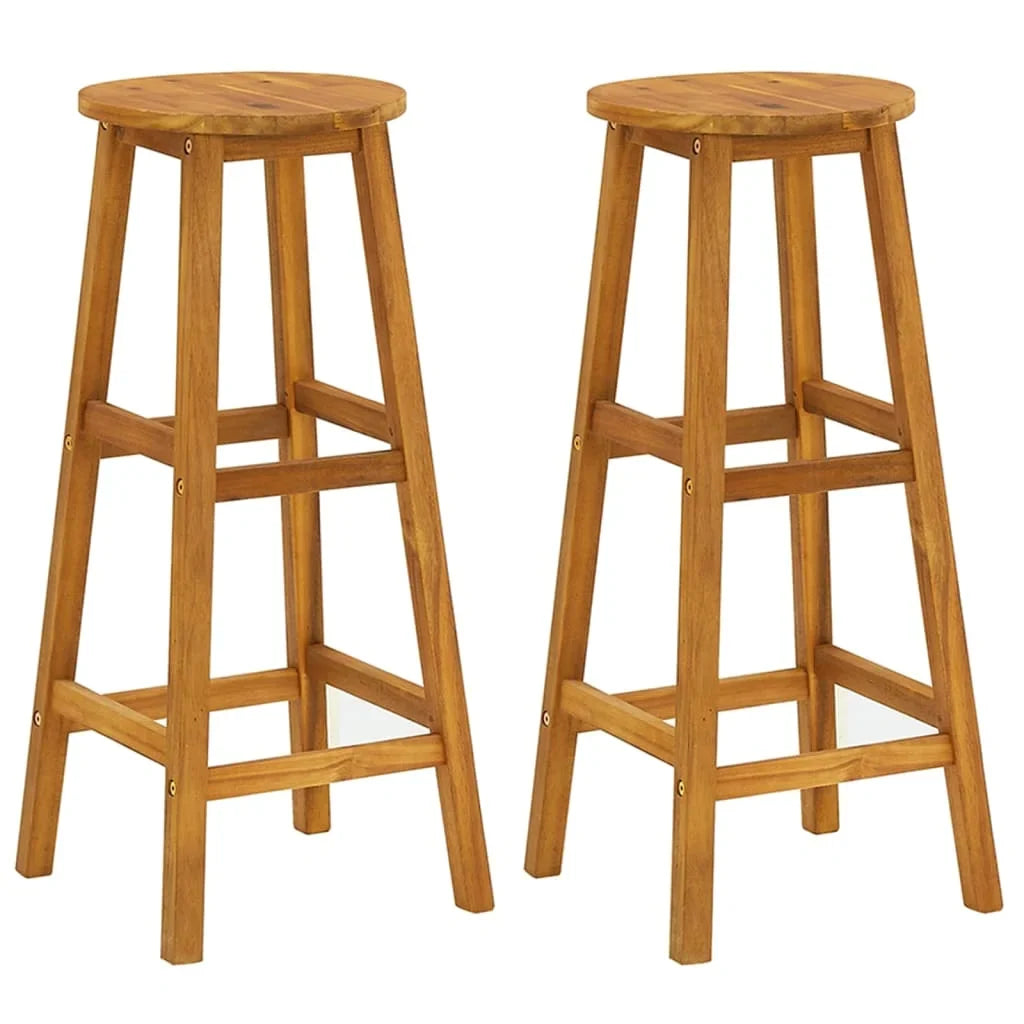 vidaXL 3 Piece Patio Bar Set Solid Wood Acacia