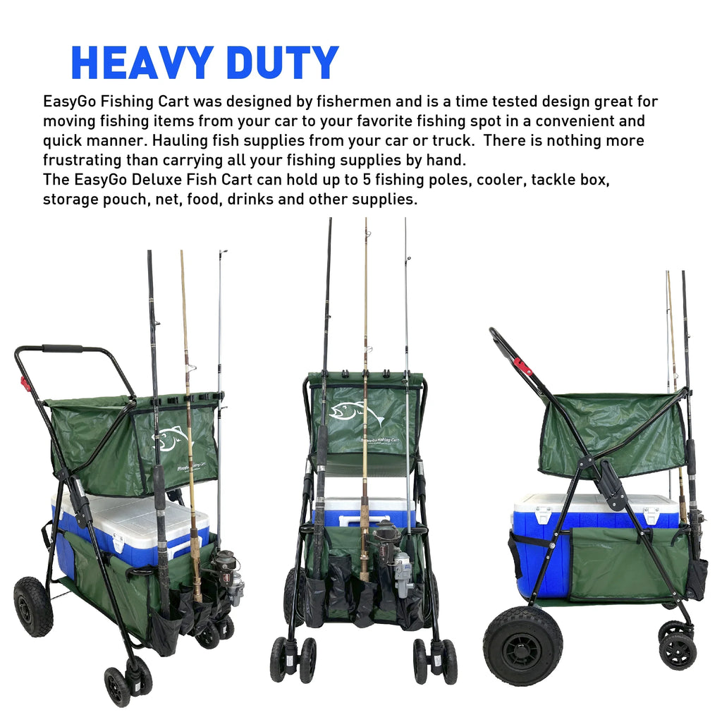 Fishing Chair with Rod Holder Built In Cooler Hands Free Fishing Pole Holder - Storage Pouch Storage Bag for Fishing Accessories Full Size Portable & Folding Ruler for Measuring Fish