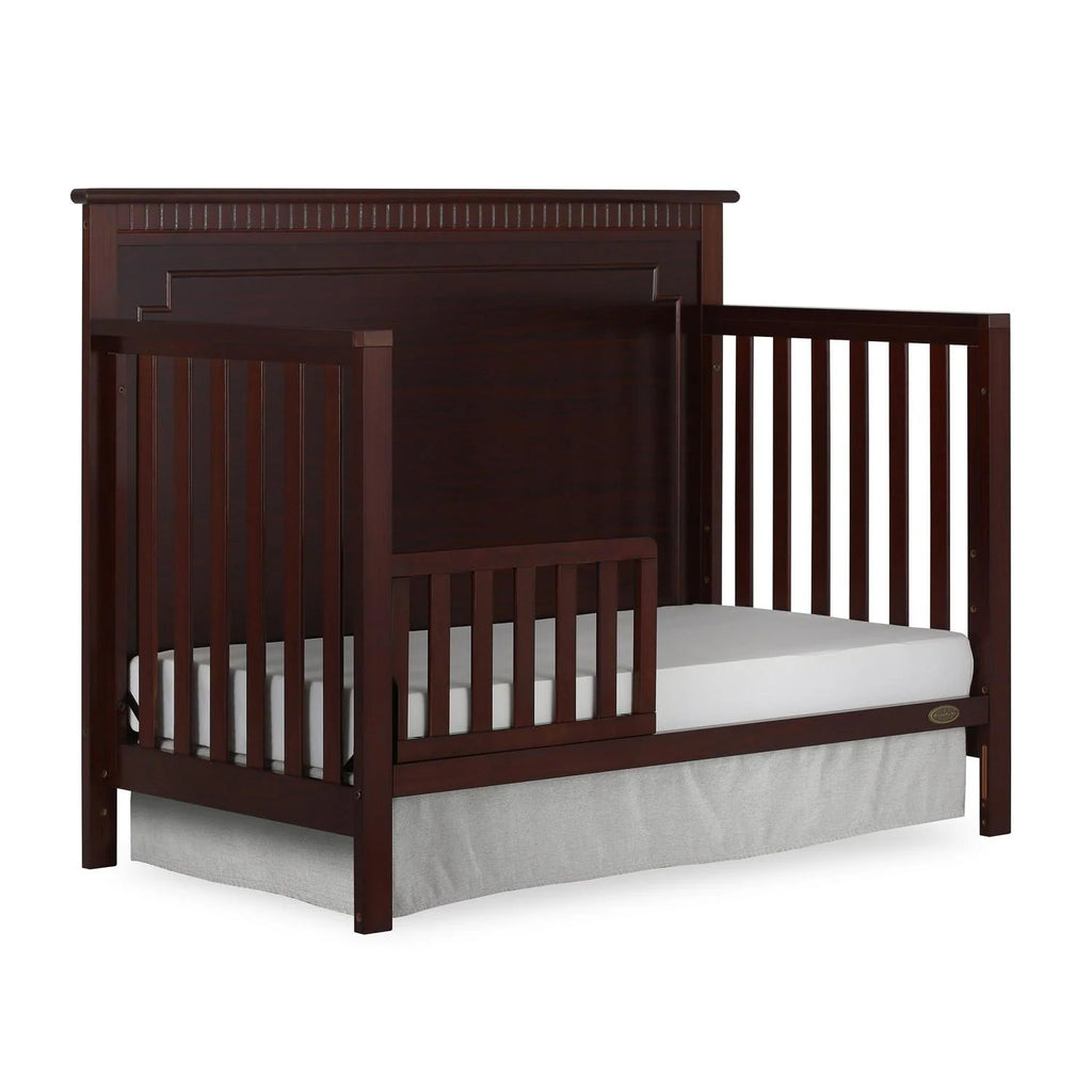 Dream On Me Morgan 5-in-1 Convertible Crib. Cherry