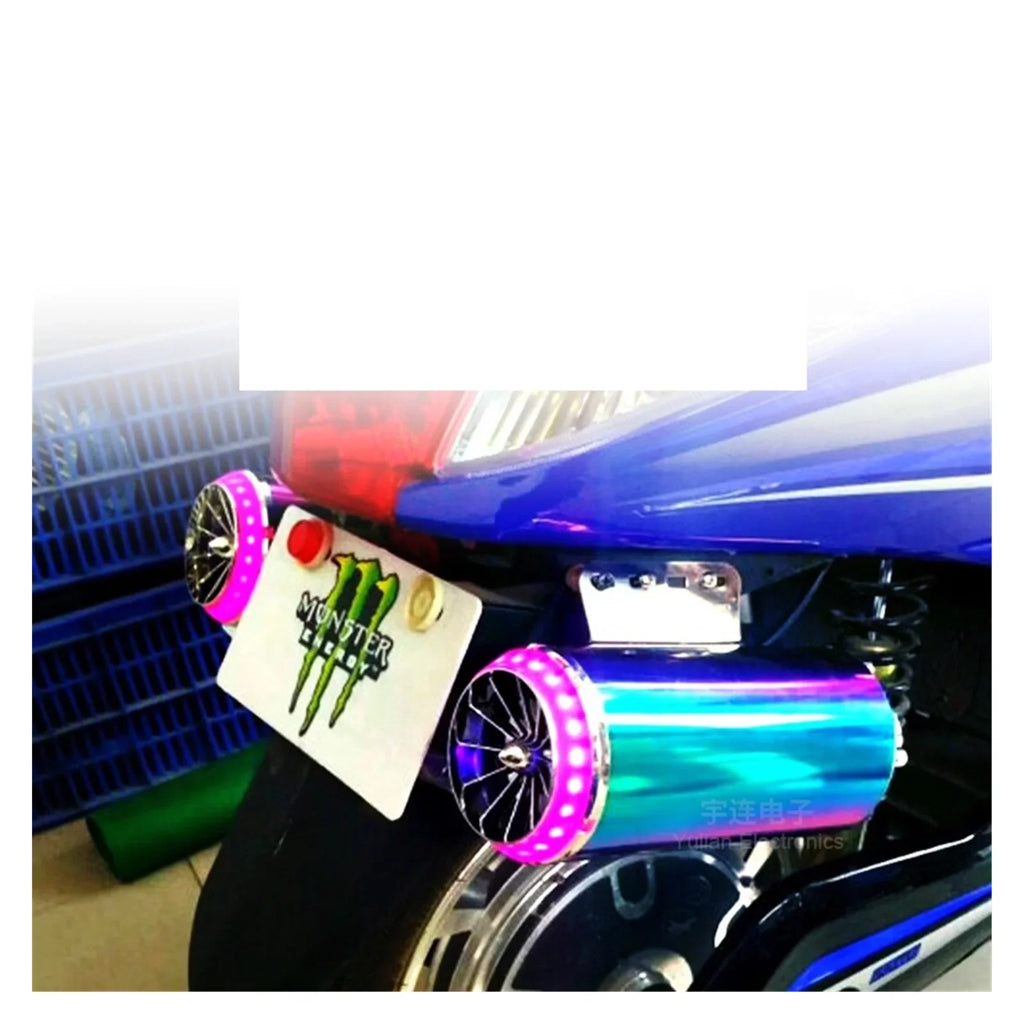 With Simulator Exhaust Pipe Motorcycle Au-dio Battery Car Bluetooth Subwoofer Electric Car Color Plated Speaker,Clear Distortion-Free