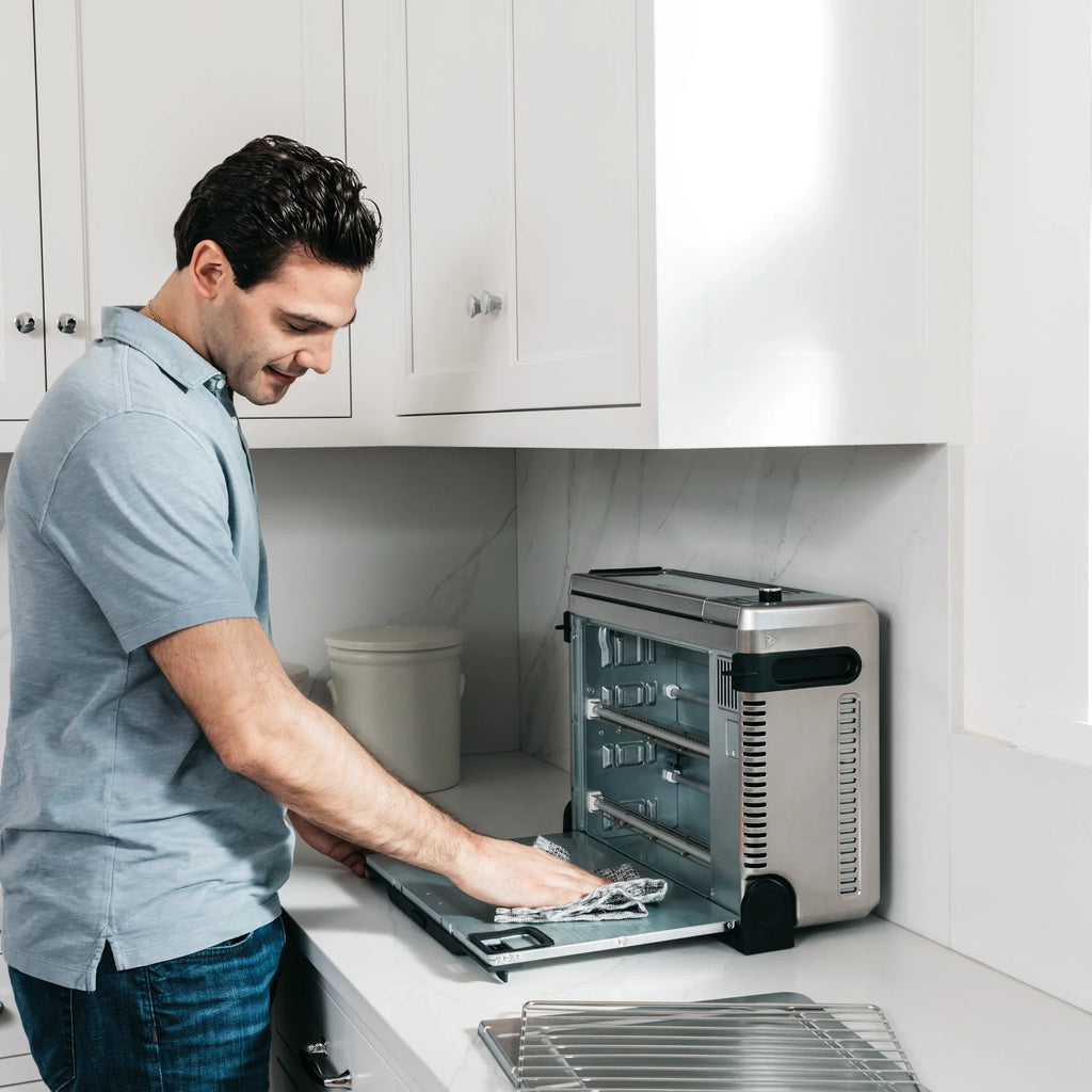 Ninja. SP101 Foodia?" 8-in-1 Digital Air Fry Oven, Flip-Away for Storage, Dehydrate, Keep Warm