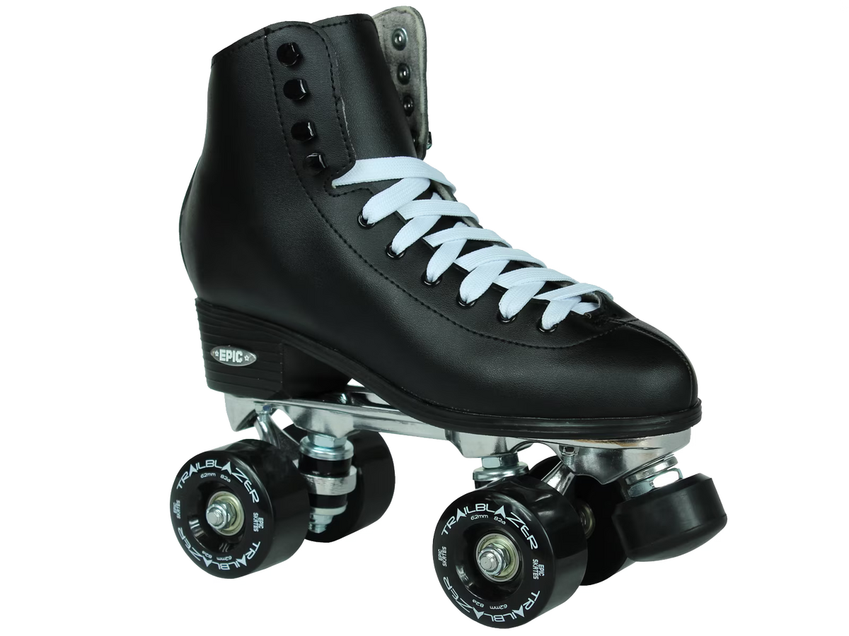 Epic Classic Black Quad Roller Skates