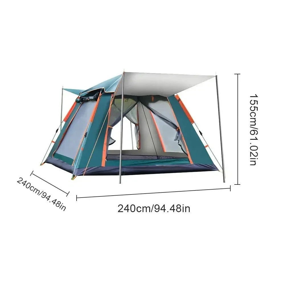 Camping Tent4-6 Person Instant Easy Pop Up Tents for Camping Lightweight Backpacking Tent Automatic Waterproof Family Easy Set Up Tent,Portable Dome Tent for Camping Hiking Traveling