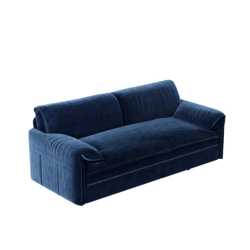 66" Queen Pull Out Sofa Bed, 3-in-1 Convertible Sleeper Sofa with Side Storage,Multi-Functional Velvet Loveseat Bed for Living Room,Bedroom