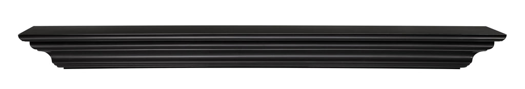Clean, Sophisticated Premium White MDF Mantel Shelf, 48"L x 10"D x 5"H, Crisp White Paint
