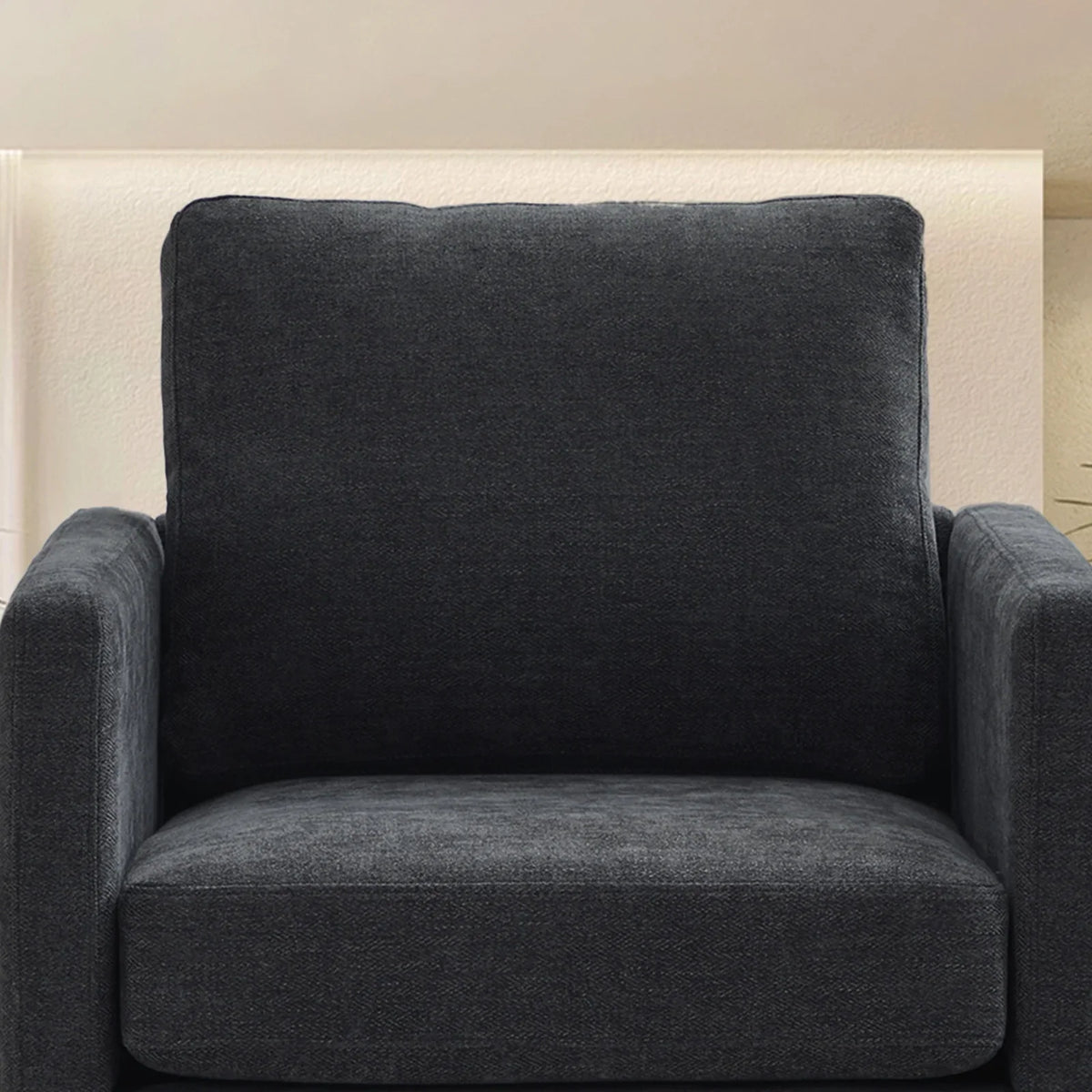 Swivel Accent Chair"360 Degree Square Swivel Chair for Living Room, Mid Century Modern Upholstered Swivel Barrel Chair,Comfy Sofa Armchairs for Bedroom,Nursery,Chenille(Beige)