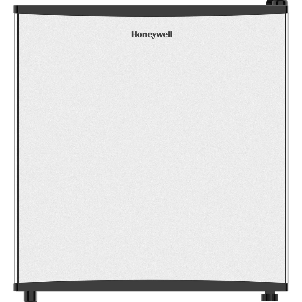 Honeywell Compact Refrigerator 1.6 Cu Ft Mini Fridge with Freezer, Single Door, Low noise, for Bedroom, Office, Dorm with Adjustable Temperature Settings, Stainless Steel