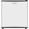 Honeywell Compact Refrigerator 1.6 Cu Ft Mini Fridge with Freezer, Single Door, Low noise, for Bedroom, Office, Dorm with Adjustable Temperature Settings, Stainless Steel