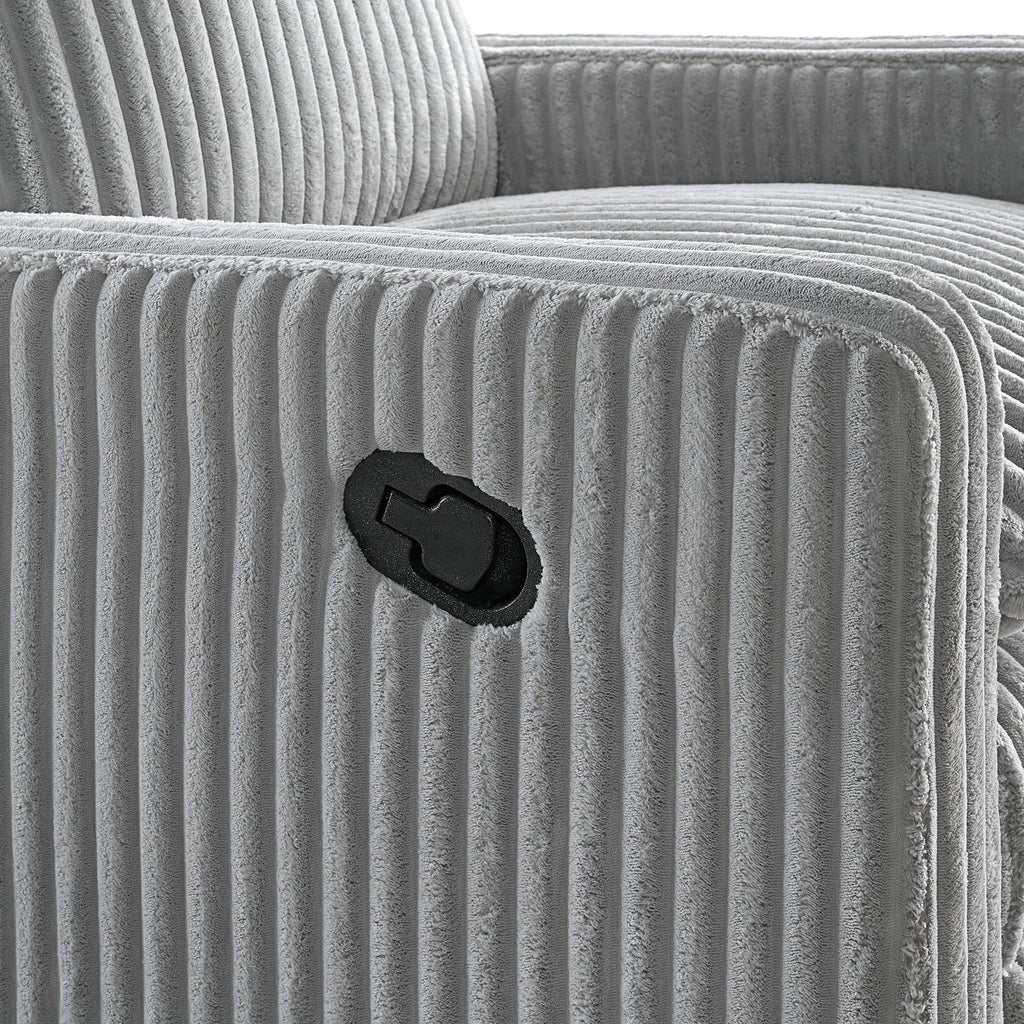 Soho Baby Coventry Glider Recliner Boucle White