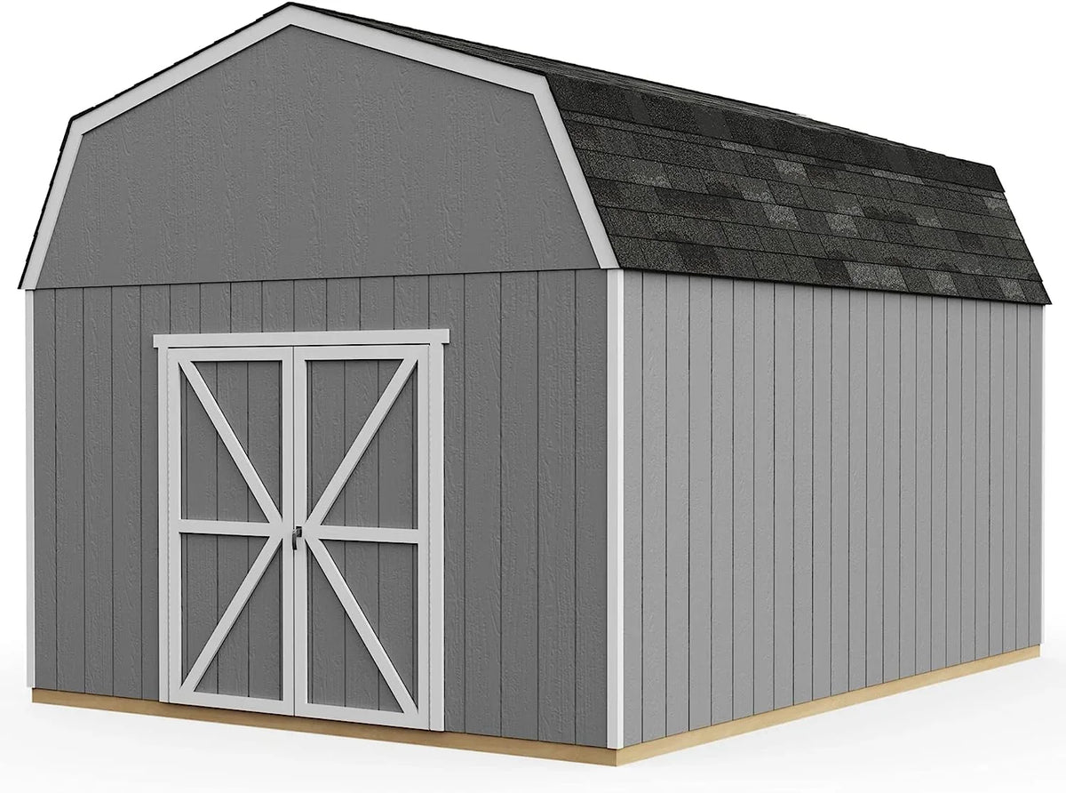 Handy Home Products Hudson 12 ft. x 16 ft. Wood Storage Shed