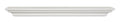 Clean, Sophisticated Premium White MDF Mantel Shelf, 48"L x 10"D x 5"H, Crisp White Paint