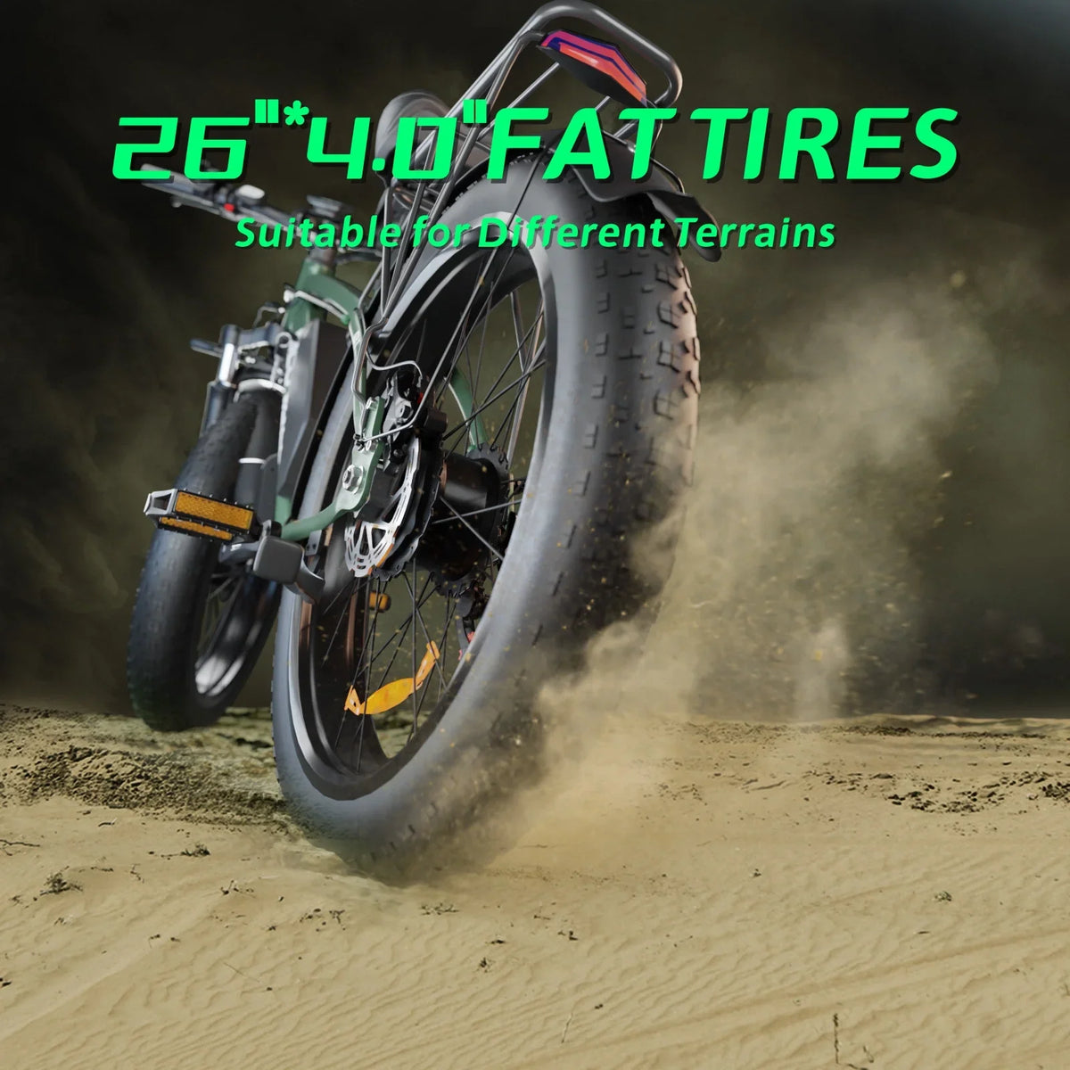 Ebike for Adults, 2000W 26" Fat Tire Electric Bike, 35MPH AWD Dual Motor Mountain Ebike, 48V 22.4AH Battery Dual Hydraulic Brakes