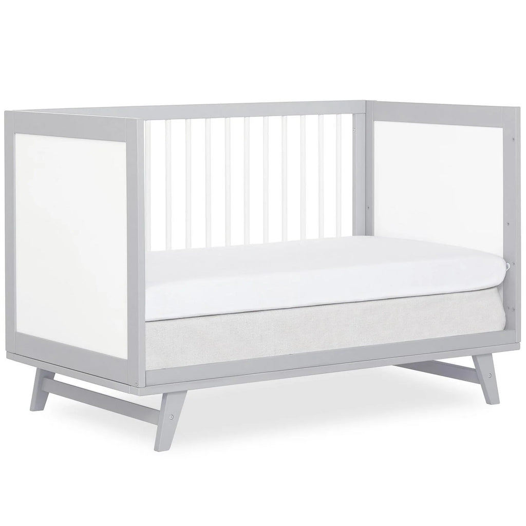 Dream On Me Carter 5-in-1 Full Size Convertible Crib. Grey and White