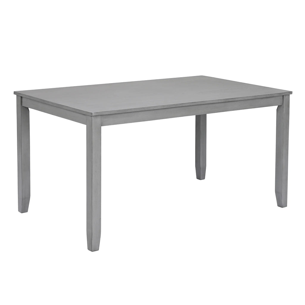 Sesslife 5 Piece Dining Set with One Rectangle Table and 4 Upholstered Chairs for 4 Persons, Dining Room Table Set for Small Place(Table+4 Chairs)