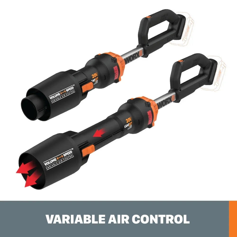 Worx WG543.9 20V Power Share LEAFJET Cordless Leaf Blower with Brushless Motor - TOOL ONLY