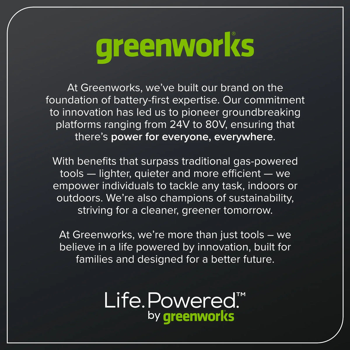 Greenworks 60V 16" 1.5kW Brushless Chainsaw with 2.5 Ah Battery & 3 Amp Charger 2028602