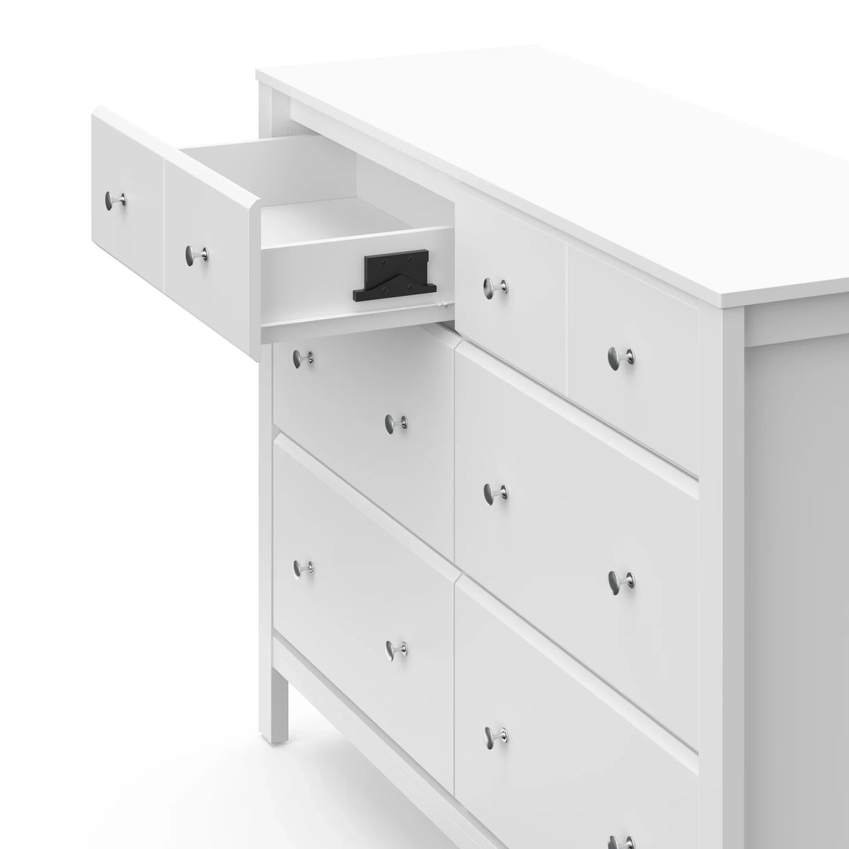 Storkcraft Horizon 6 Drawer Nursery Double Dresser, Driftwood