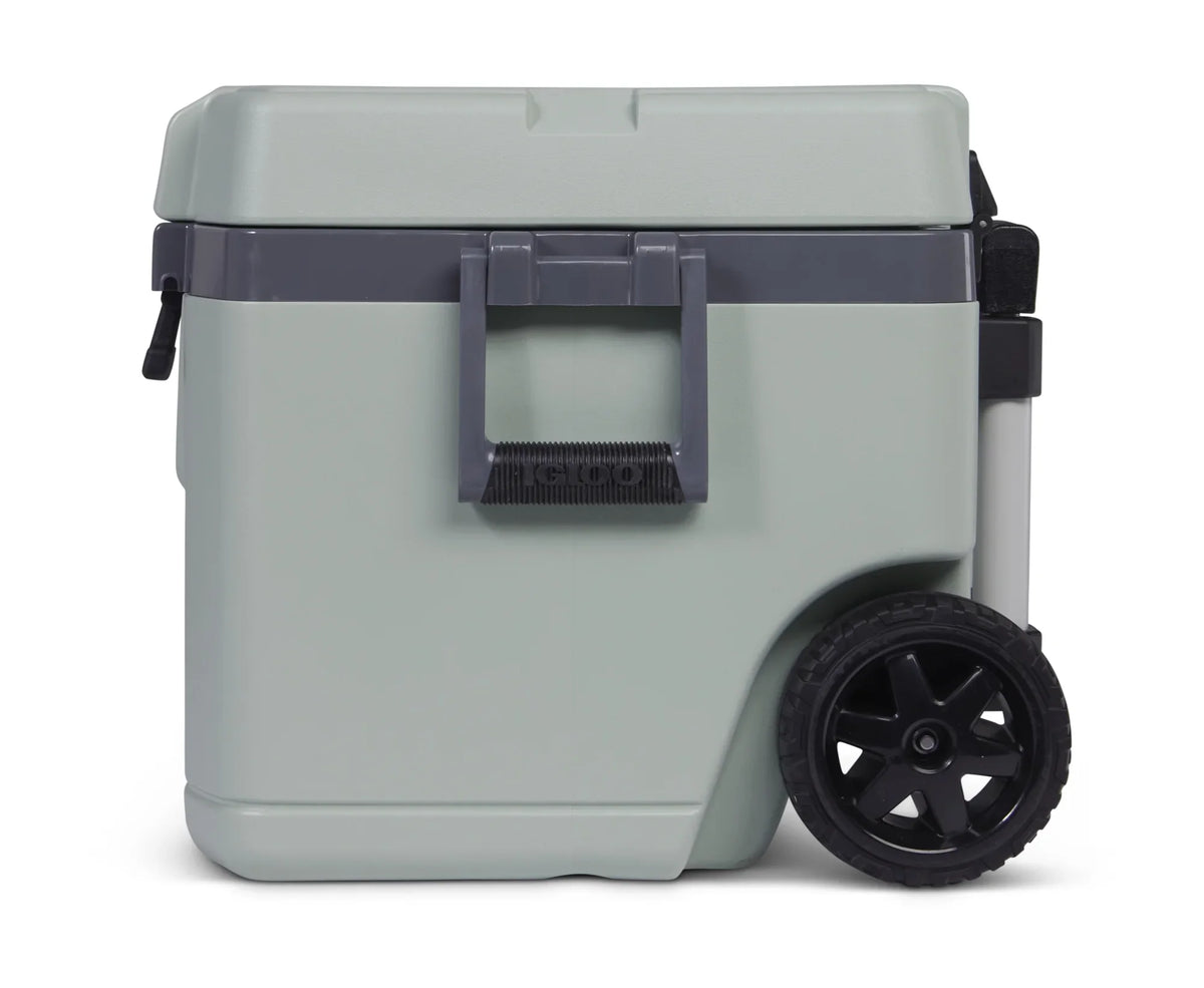 Igloo 52 QT Overland Ice Chest Cooler with Wheels, Gray