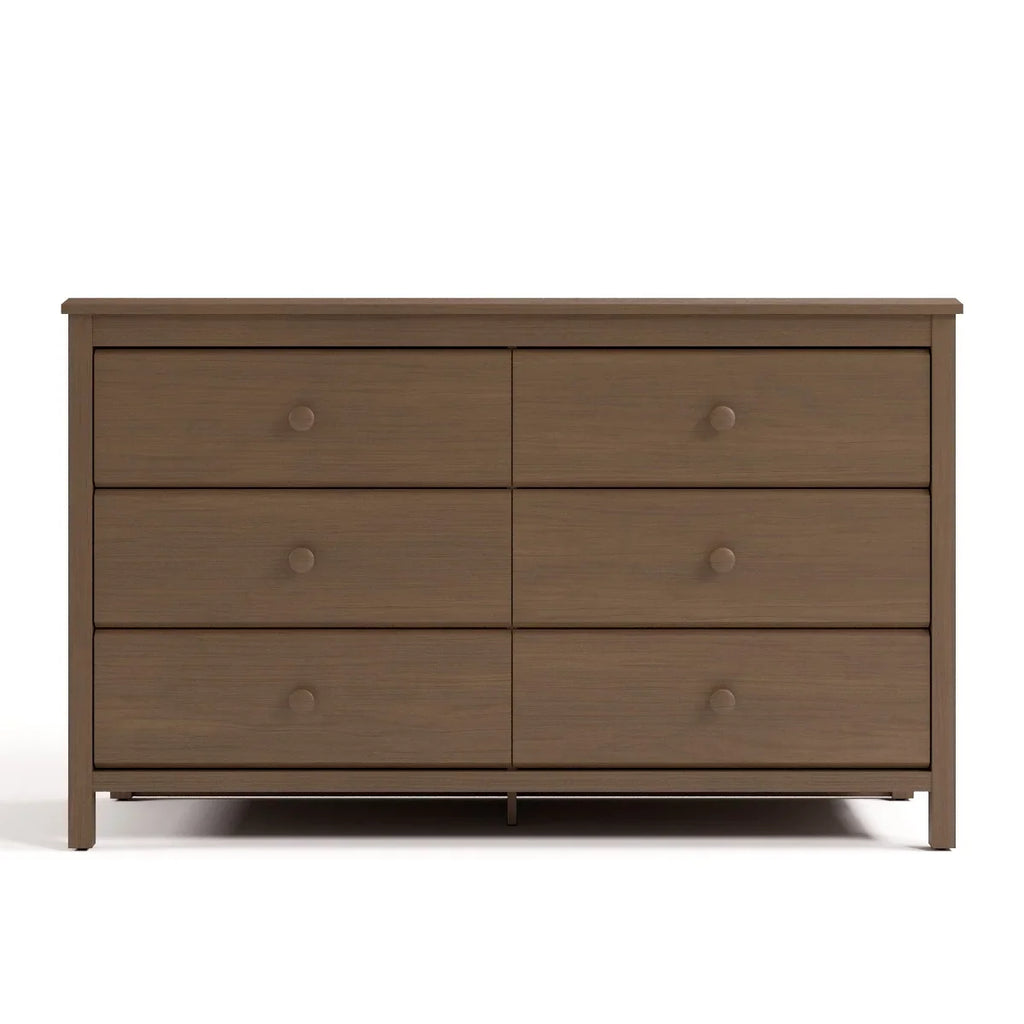 Storkcraft Alpine 6 Drawer Nursery Double Dresser, Olive
