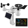 KFFKFF 7-in-1 Wi-Fi Weather Station 7.5-Inch Color Display Wireless Outdoor Sensor