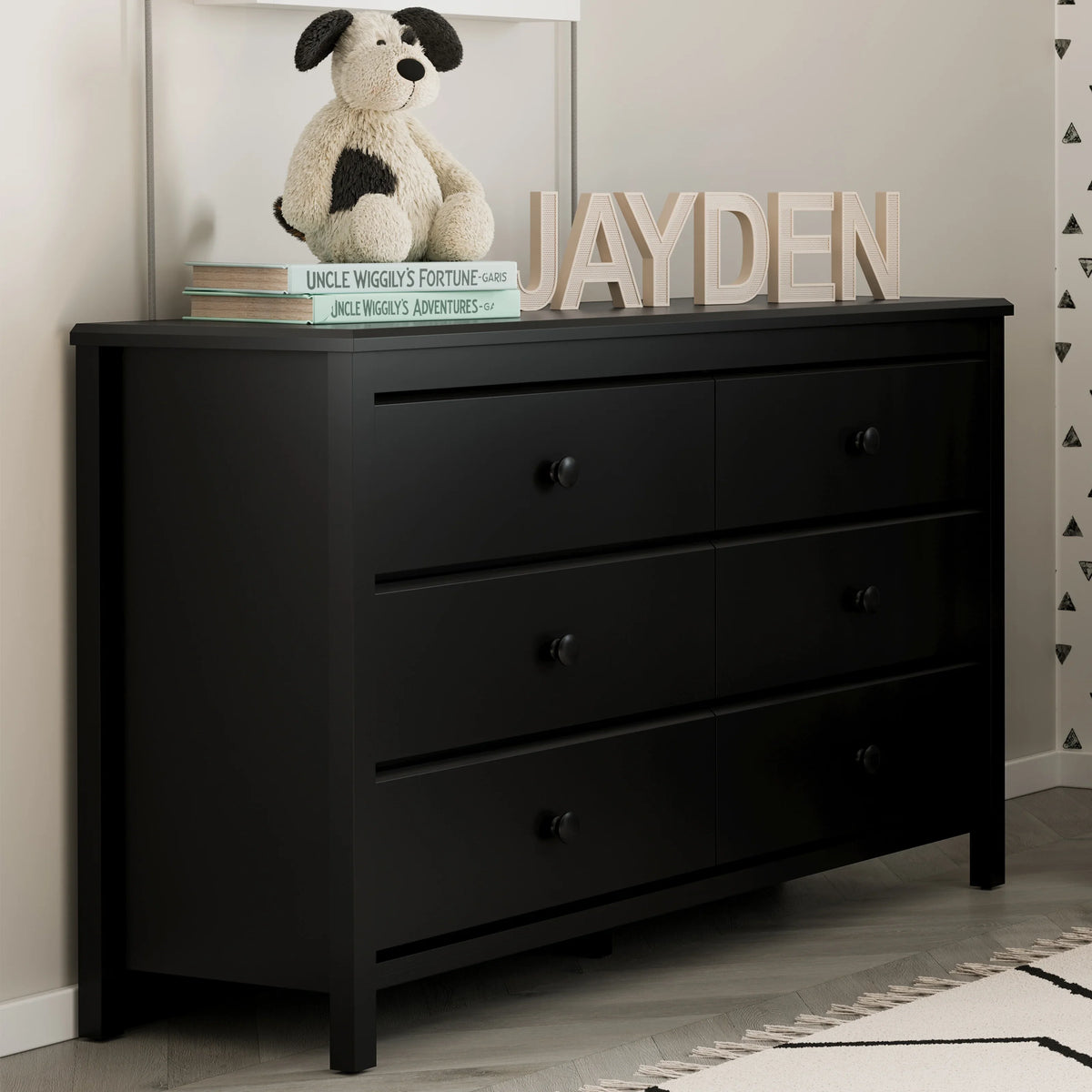 Storkcraft Alpine 6 Drawer Nursery Double Dresser, Olive