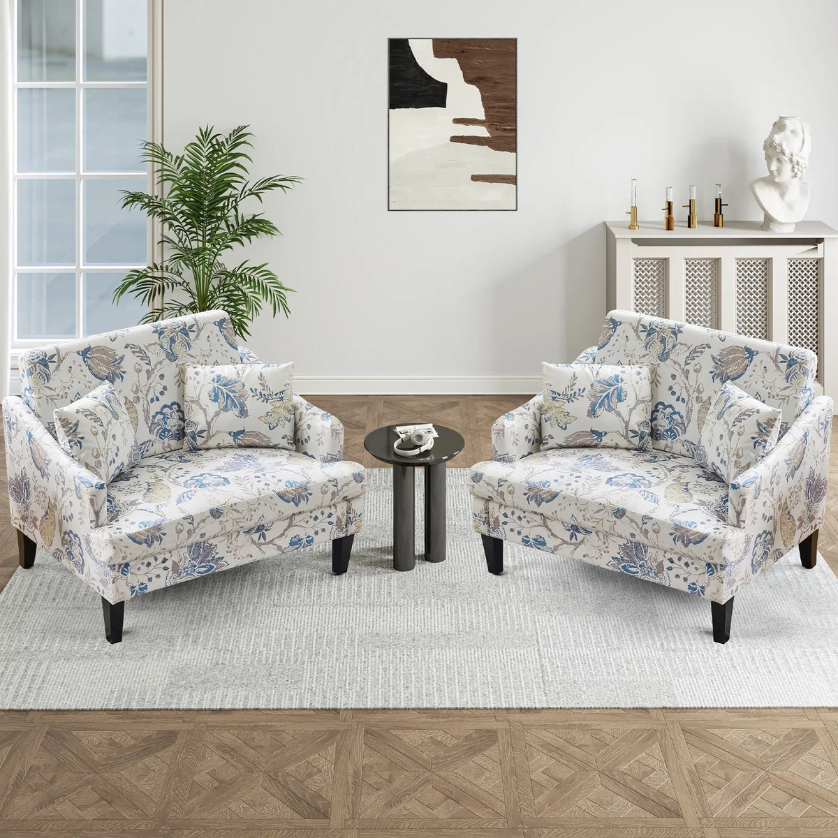 Bezseller Oversized Accent Chair with High Back, Armchair for Living Room or Bedroom, Beige