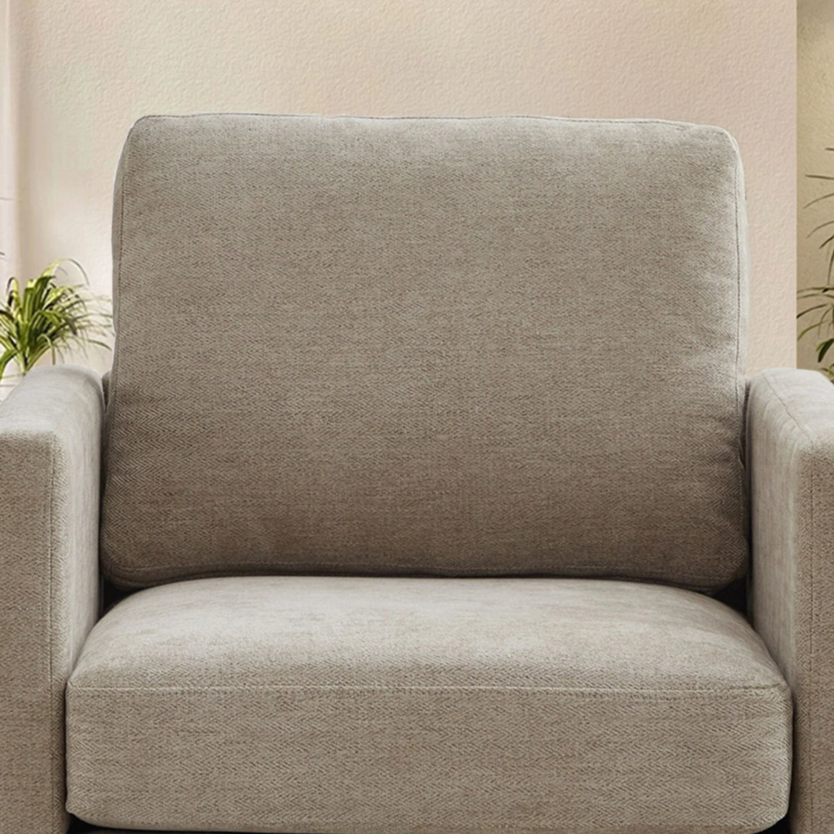 Swivel Accent Chair"360 Degree Square Swivel Chair for Living Room, Mid Century Modern Upholstered Swivel Barrel Chair,Comfy Sofa Armchairs for Bedroom,Nursery,Chenille(Beige)