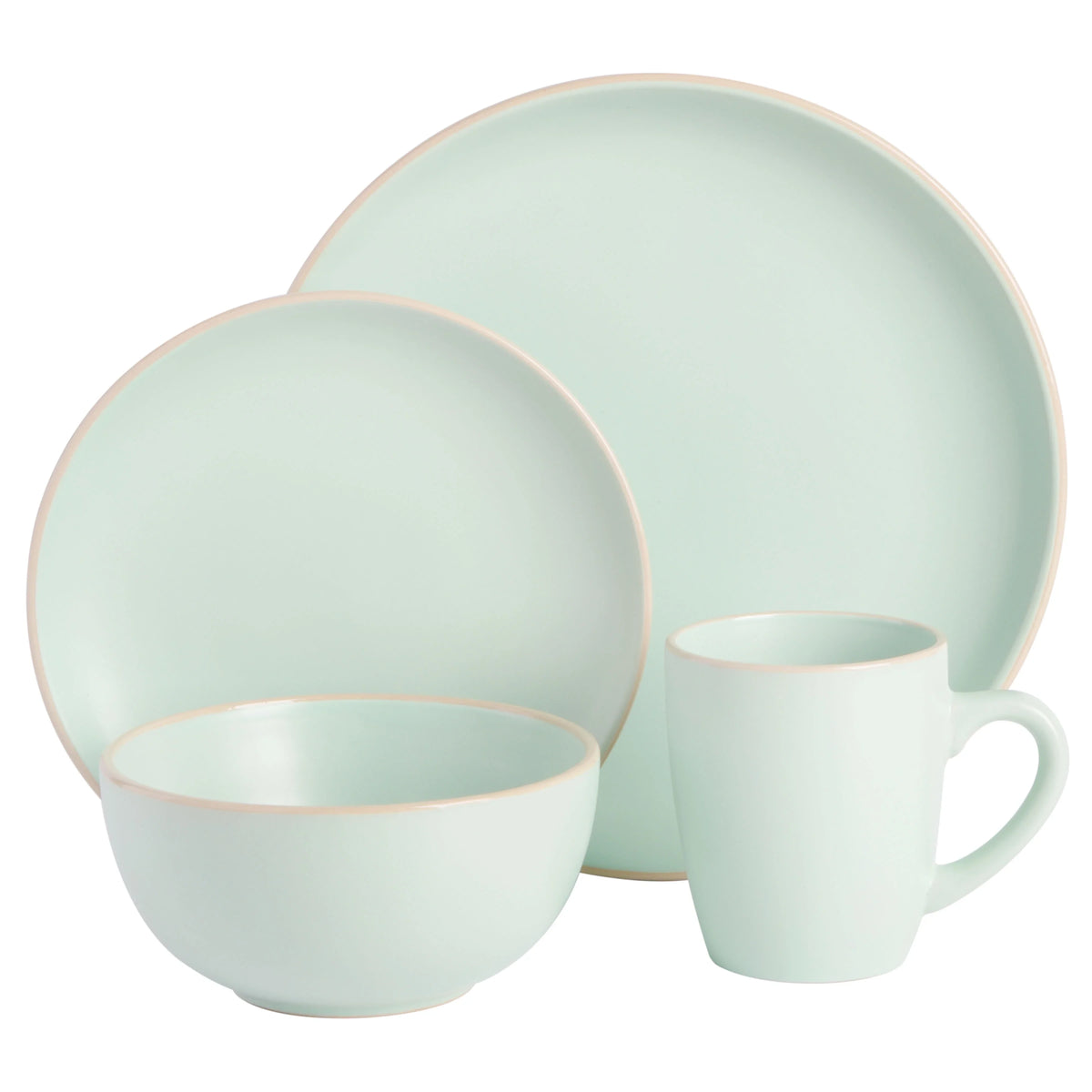 Gibson Home Rockaway 32 Piece Dinnerware Set - Gray