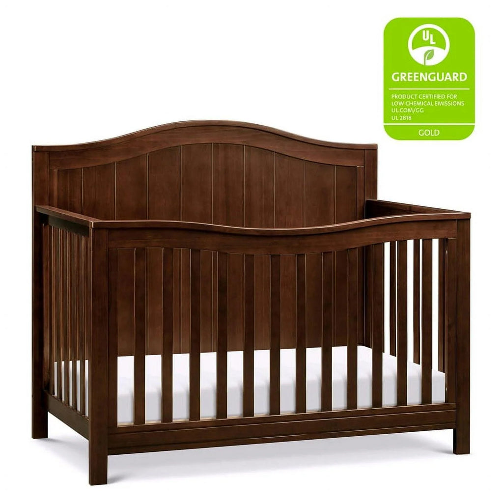 Davinci Aspen Modern Pine Wood and MDF 4-In-1 Convertible Crib in Espresso