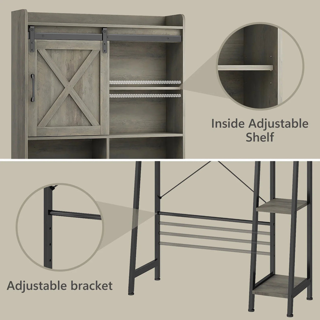 Vabches Over The Toilet Storage Cabinet with Sliding Door and Integrated Toilet Paper Holder, Ideal for Bathrooms, Restrooms, and Laundry Rooms.