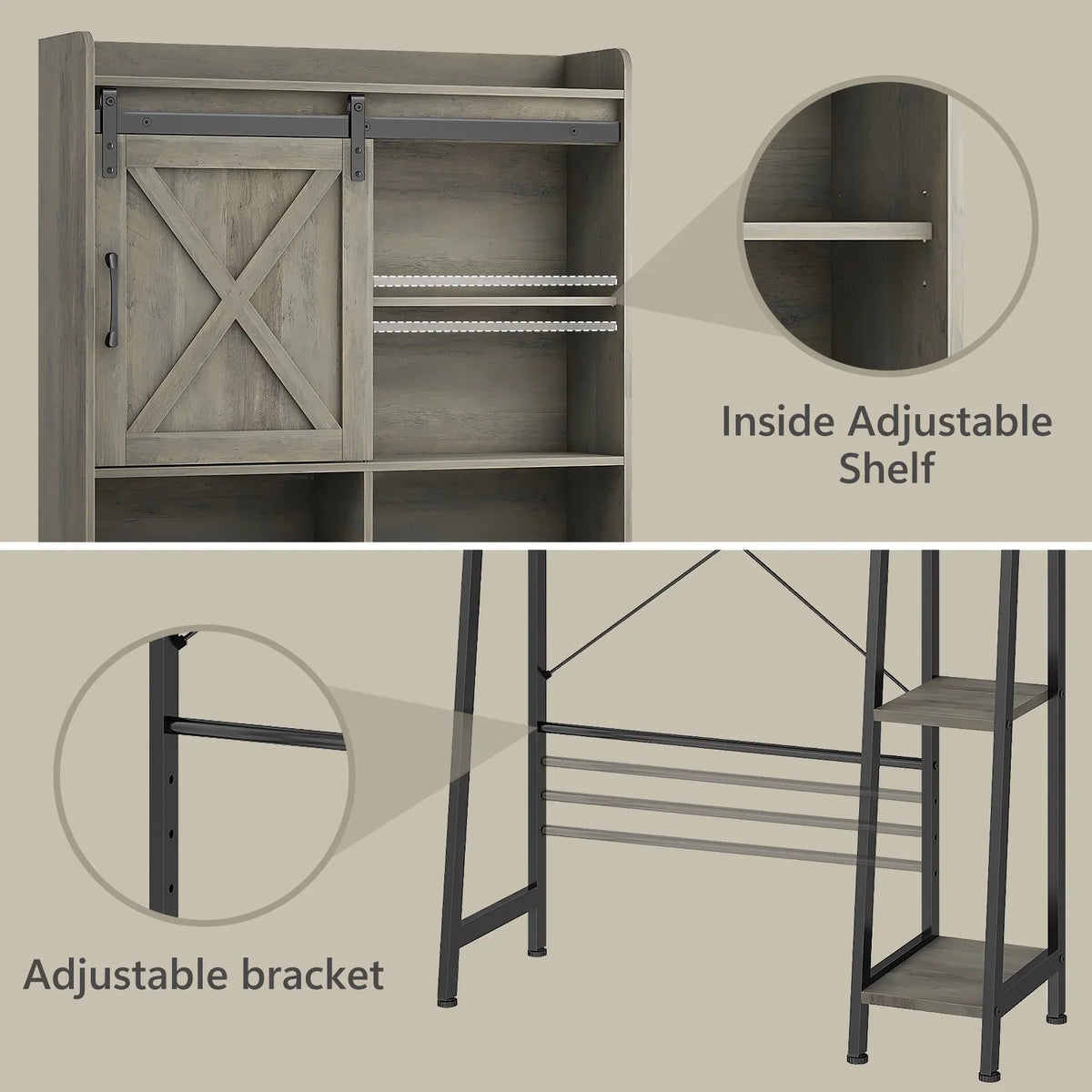 Vabches Over The Toilet Storage Cabinet with Sliding Door and Integrated Toilet Paper Holder, Ideal for Bathrooms, Restrooms, and Laundry Rooms.