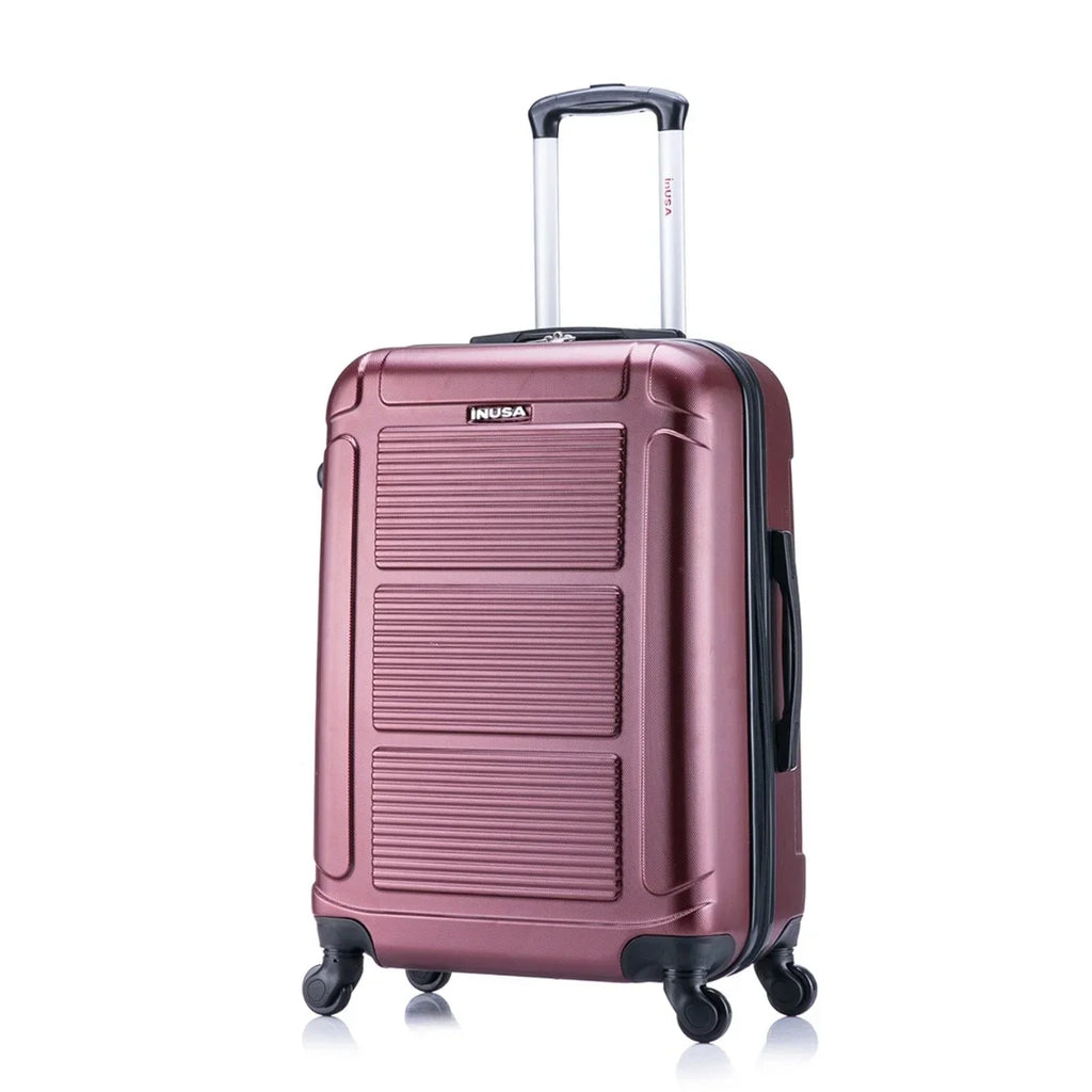 InUSA Pilot 3-Piece Hardside Luggage Sets with Spinner Wheels, Handle, Trolley, (20"/24"/28"), Blue