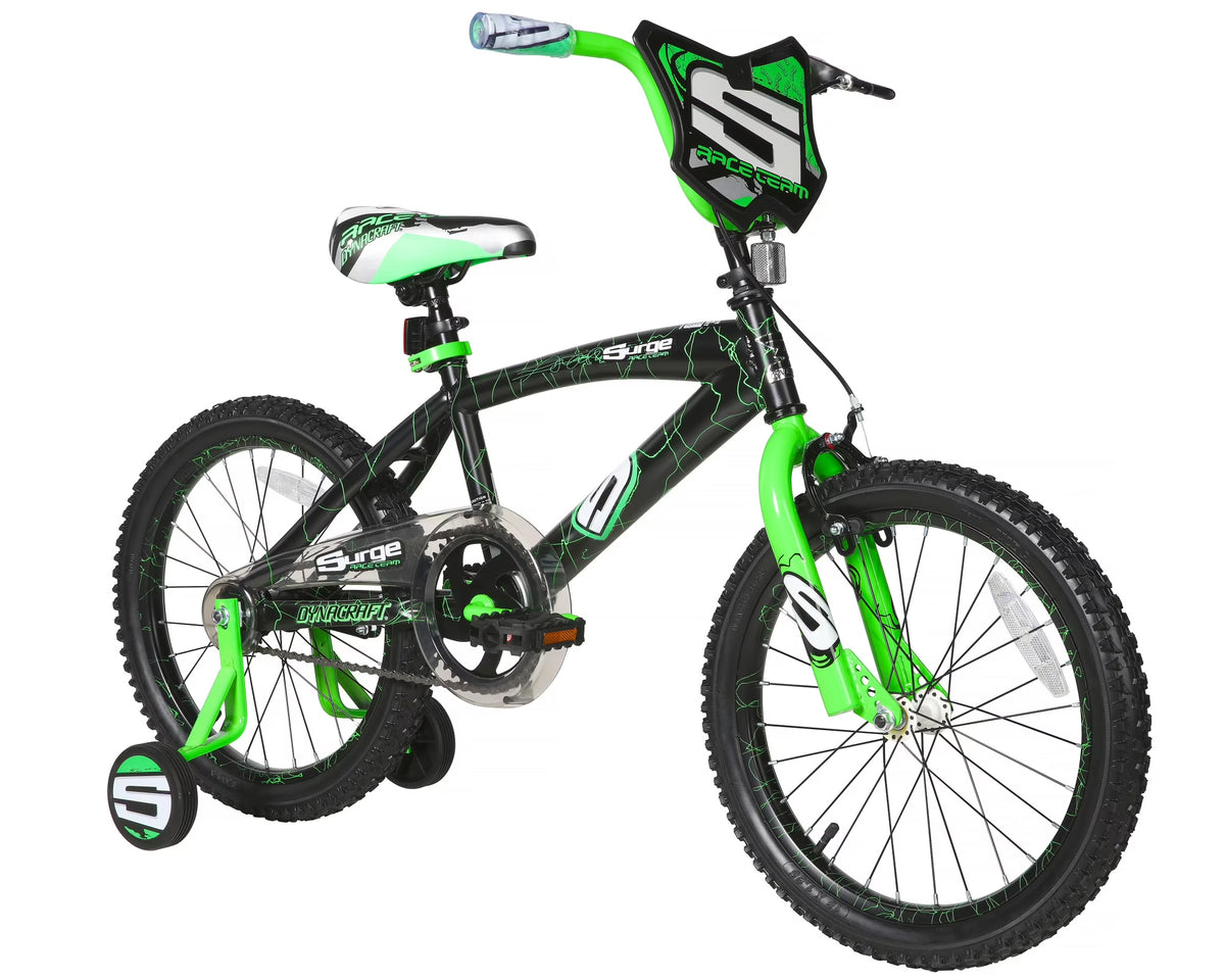 18" Dynacraft Surge Boys BMX Bike, Children Age 6-9 Years, Green