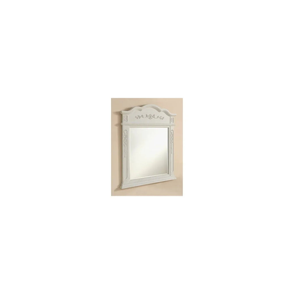 32 in. Traditional Mirror in Antique Beige