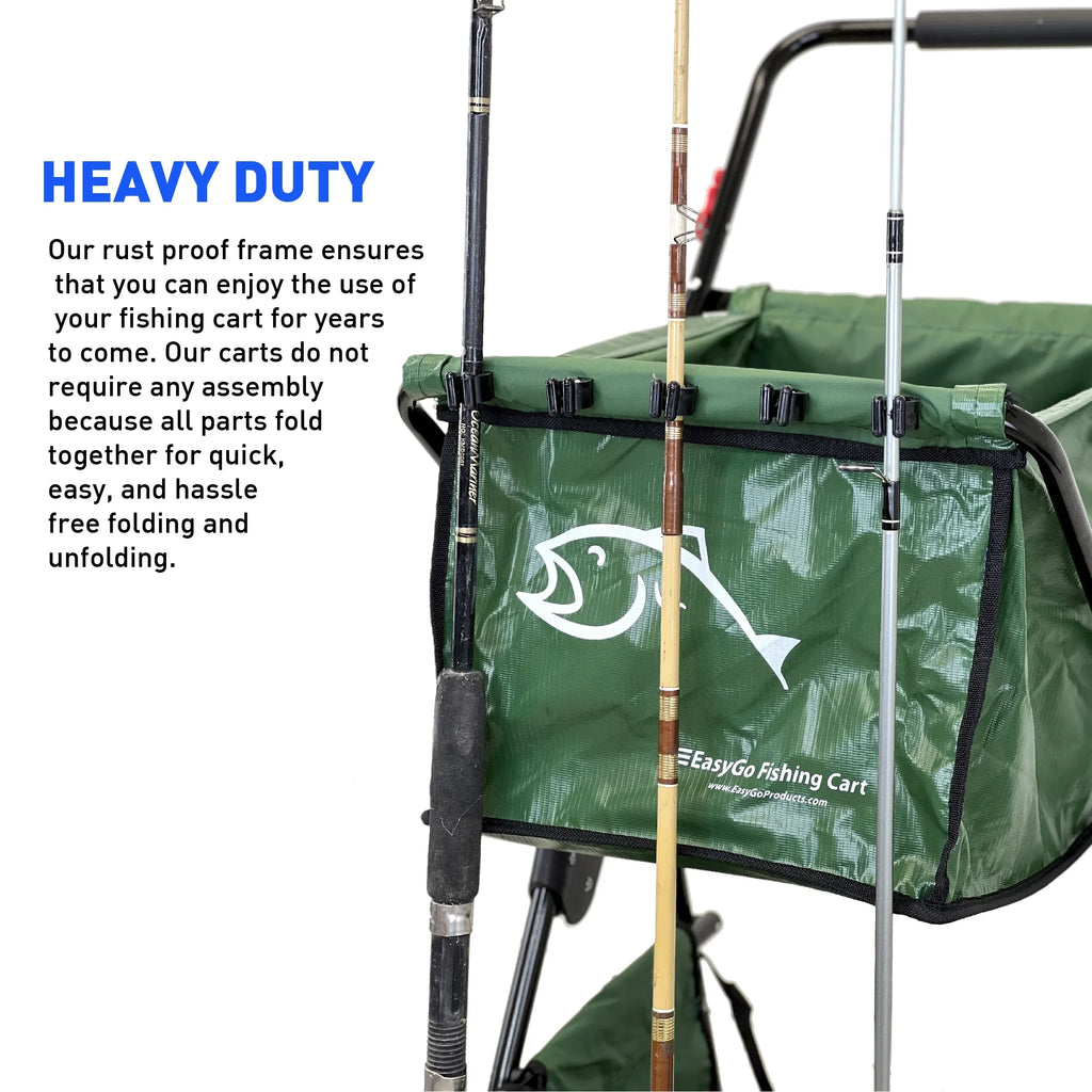 Fishing Chair with Rod Holder Built In Cooler Hands Free Fishing Pole Holder - Storage Pouch Storage Bag for Fishing Accessories Full Size Portable & Folding Ruler for Measuring Fish