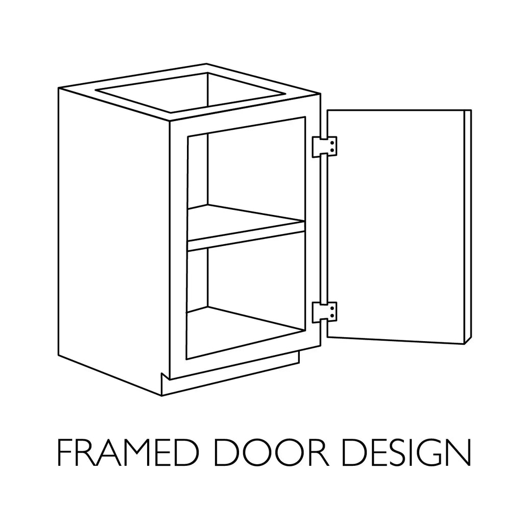 Design House Brookings Solid Wood Ready to Assemble 15"W x 24"H x 12"D Tall Shaker Wall Kitchen Cabinet, White