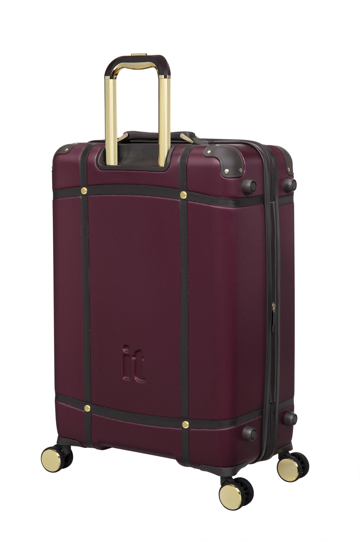 it luggage Superiority 28" Hardside Checked 8 Wheel Expandable Spinner, Black