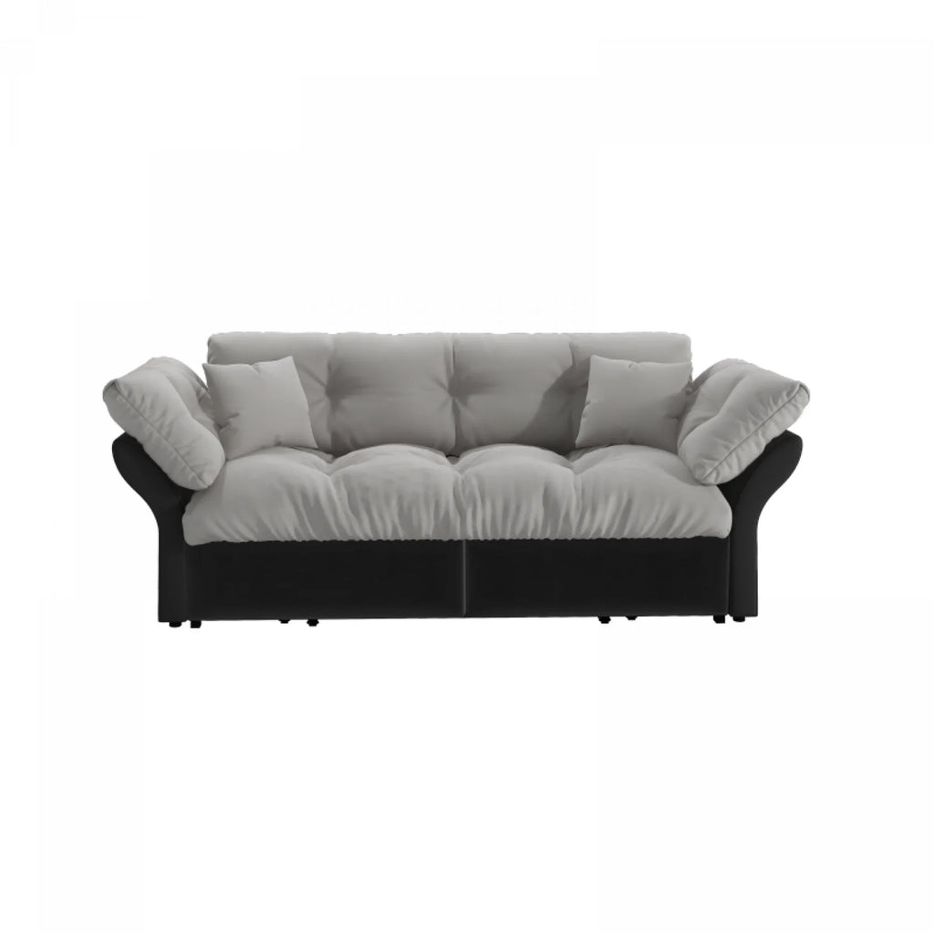 66" Queen Pull Out Sofa Bed, 3-in-1 Convertible Sleeper Sofa with Side Storage,Multi-Functional Velvet Loveseat Bed for Living Room,Bedroom