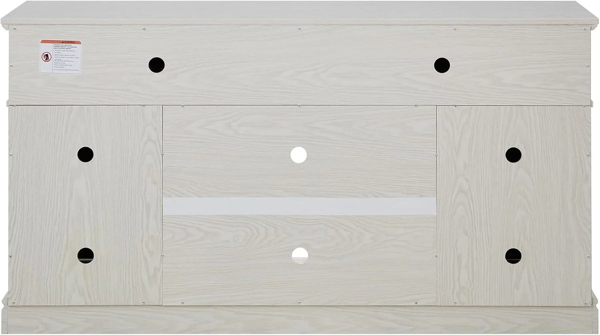 70 Inch TV Stand for TVs up to 80 Inch, Entertainment Center with Storage for Living Room, TV Console for Bedroom, Media Console for 40/50/55/60/65/70/75/80 Inch TV, White