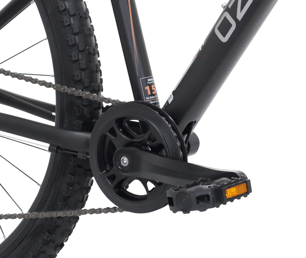 Ozark Trail 27.5" Vibe Mountain Bicycle, Small Frame, Fits Riders 5'0" - 5'6", Black, Adult, Unisex